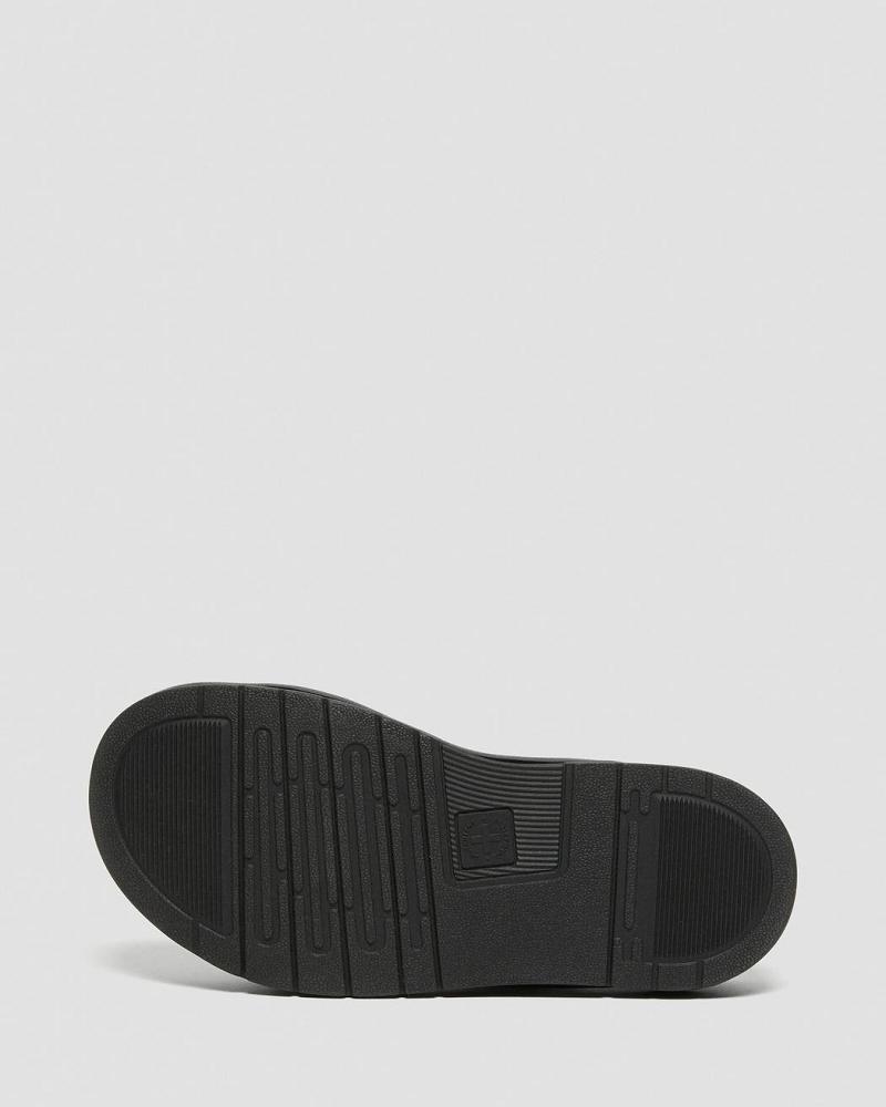 Dr Martens Chilton Men's Lær Slidesandaler Herre Svarte | Norge 172VRW